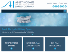 Tablet Screenshot of abbeyhorwitzdds.com